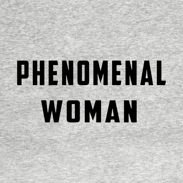 Phenomenal Woman Black Shirt Wife Mom by hathanh2